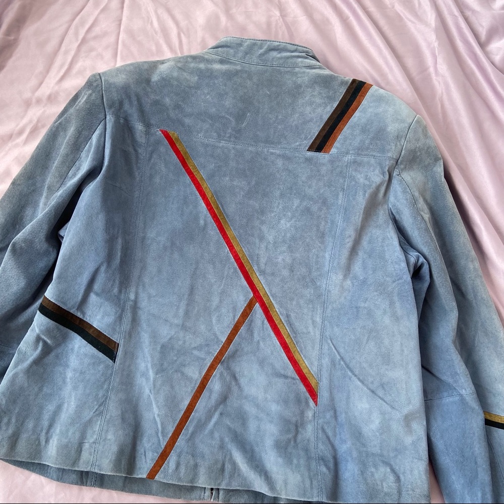 Vintage leather jacket sz Large - Picture 11 of 12